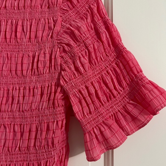 Sandro designer Smocked Cropped blouse, size 0/S - Picture 12 of 14